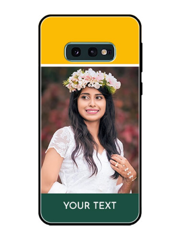 Custom Galaxy S10e Photo Printing on Glass Case  - Love You Design