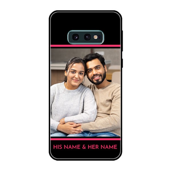 Galaxy S10e Custom Glass Mobile Case - with Add Text Design Galaxy S10e Custom Glass Mobile Case - with Add Text Design