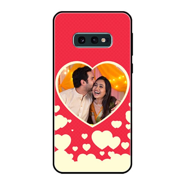 Galaxy S10e Custom Glass Mobile Case  - Love Symbols Phone Cover Design