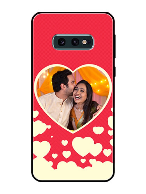 Custom Galaxy S10e Custom Glass Mobile Case  - Love Symbols Phone Cover Design