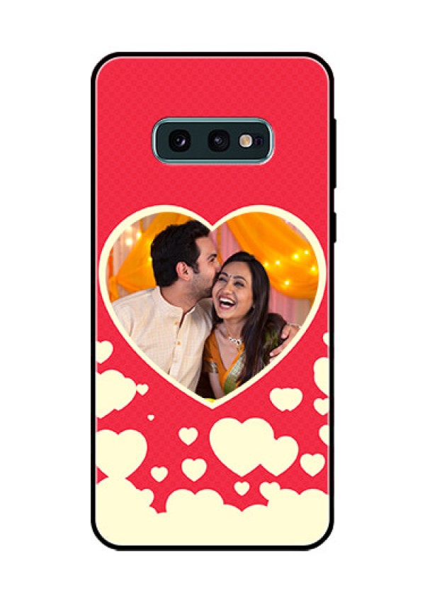 Galaxy S10e Custom Glass Mobile Case  - Love Symbols Phone Cover Design