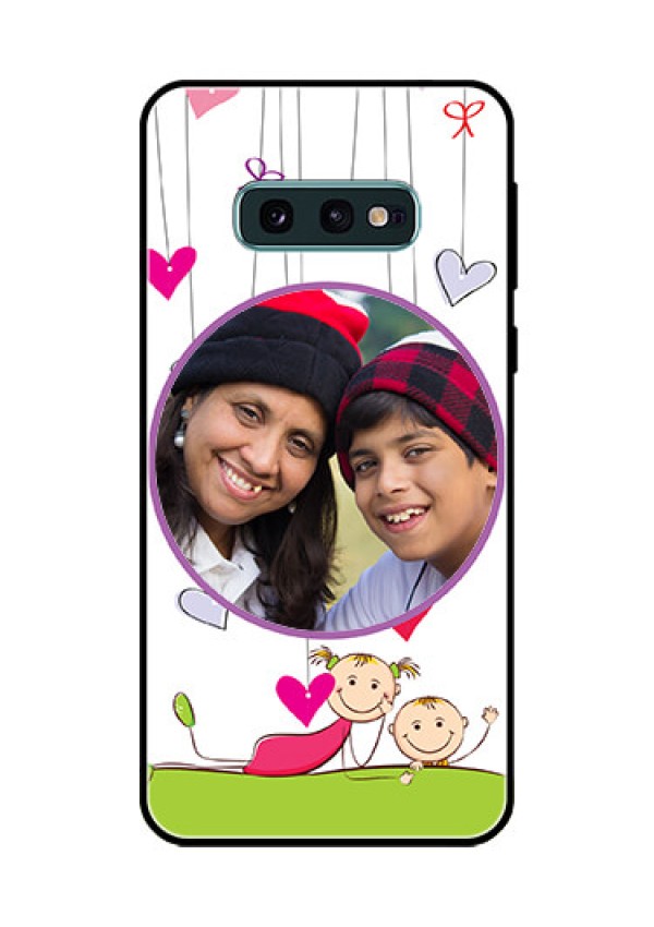 Galaxy S10e Photo Printing on Glass Case  - Cute Kids Phone Case Design