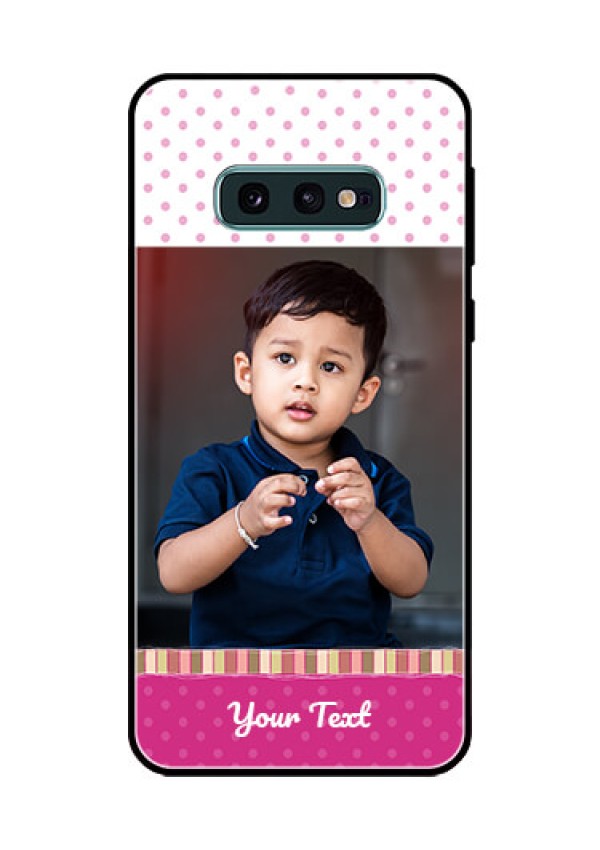 Galaxy S10e Photo Printing on Glass Case  - Cute Girls Cover Design
