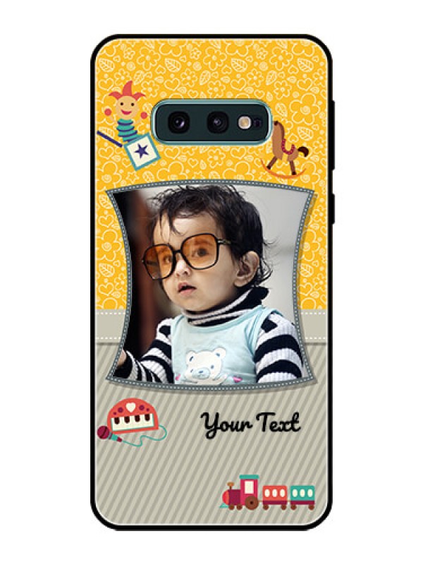 Custom Galaxy S10e Personalized Glass Phone Case  - Baby Picture Upload Design