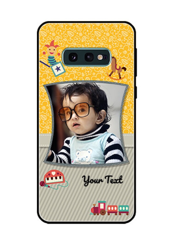 Galaxy S10e Personalized Glass Phone Case  - Baby Picture Upload Design