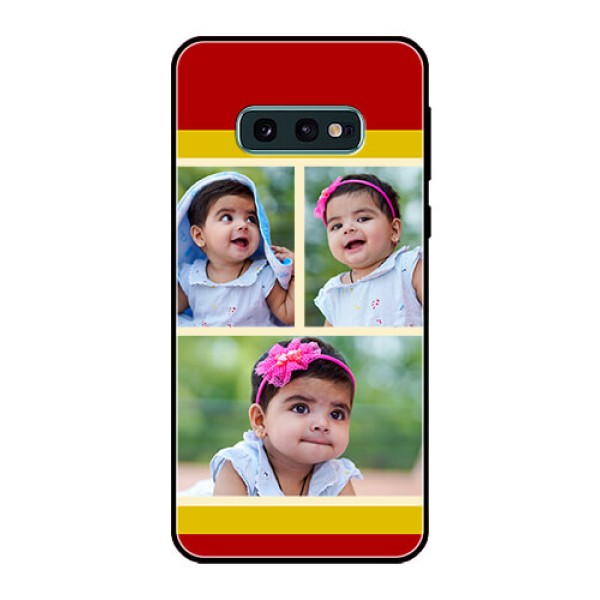 Galaxy S10e Custom Glass Mobile Case  - Multiple Pic Upload Design