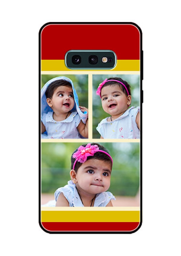 Galaxy S10e Custom Glass Mobile Case  - Multiple Pic Upload Design