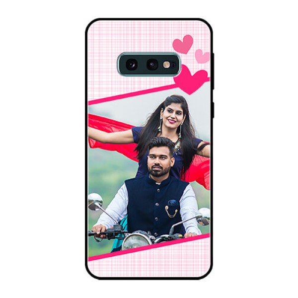 Galaxy S10e Custom Glass Phone Case - Love Shape Heart Design Galaxy S10e Custom Glass Phone Case - Love Shape Heart Design