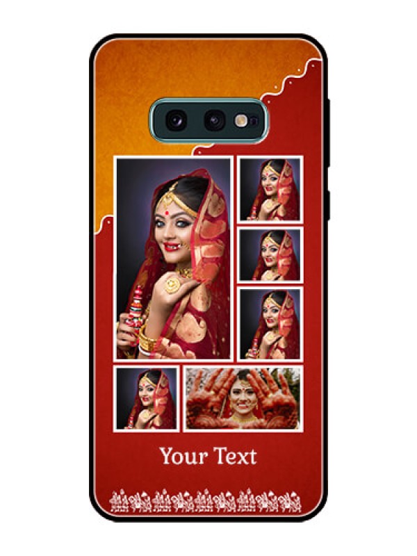 Custom Galaxy S10e Personalized Glass Phone Case  - Wedding Pic Upload Design