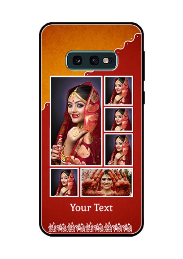 Galaxy S10e Personalized Glass Phone Case  - Wedding Pic Upload Design
