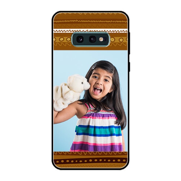 Galaxy S10e Custom Glass Phone Case  - Friends Picture Upload Design 