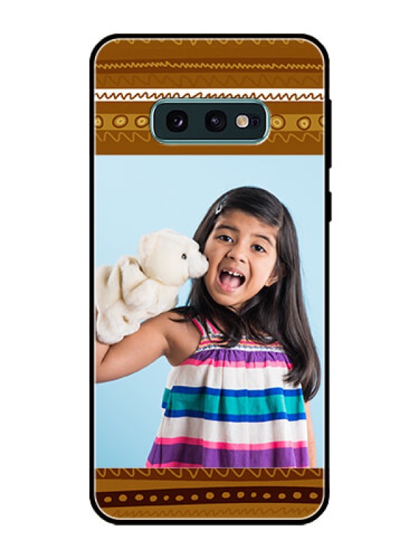 Custom Galaxy S10e Custom Glass Phone Case  - Friends Picture Upload Design 