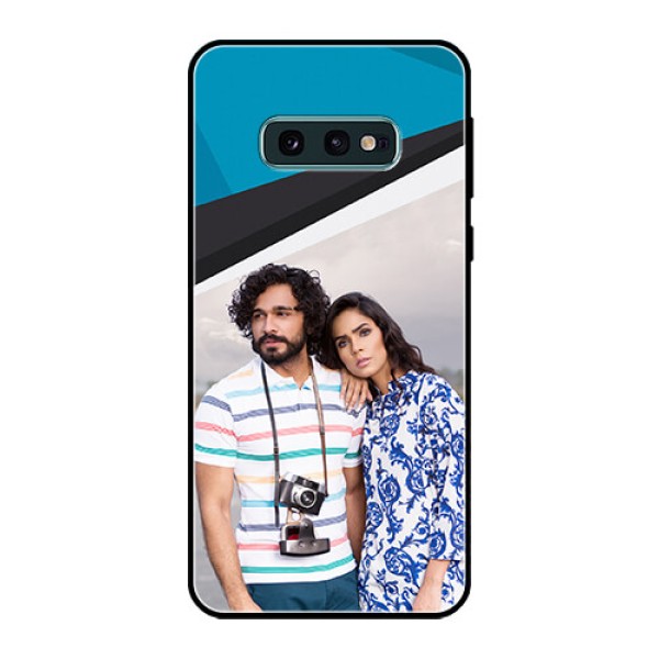 Galaxy S10e Photo Printing on Glass Case  - Simple Pattern Photo Upload Design
