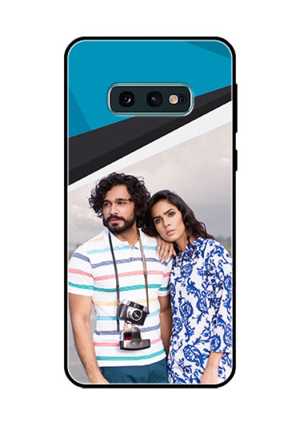 Galaxy S10e Photo Printing on Glass Case  - Simple Pattern Photo Upload Design