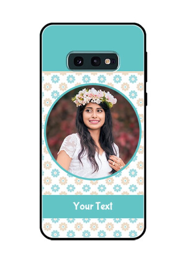 Galaxy S10e Custom Glass Mobile Case  - Beautiful Flowers Design