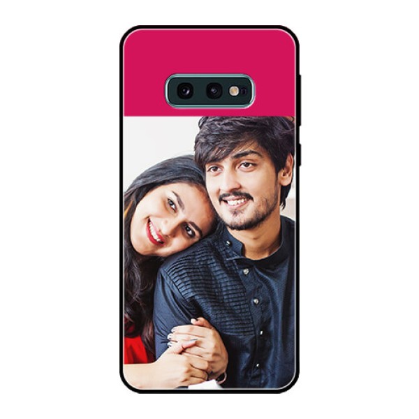 Galaxy S10e Custom Glass Mobile Case  - Anniversary Cover Design