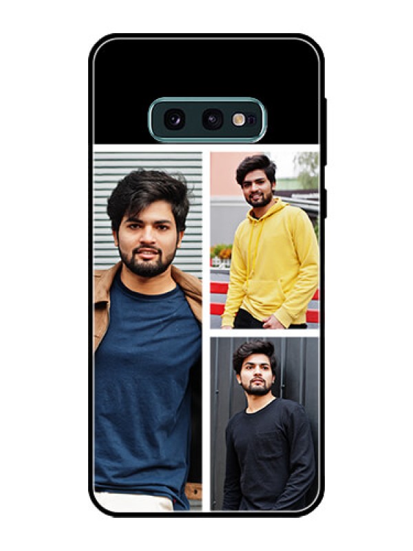 Custom Galaxy S10e Photo Printing on Glass Case  - Upload Multiple Picture Design