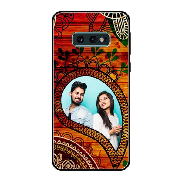 Galaxy S10e Personalized Glass Phone Case  - Abstract Colorful Design