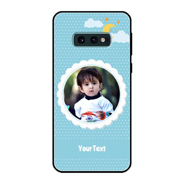 Galaxy S10e Personalised Glass Phone Case  - Violet Pattern Design