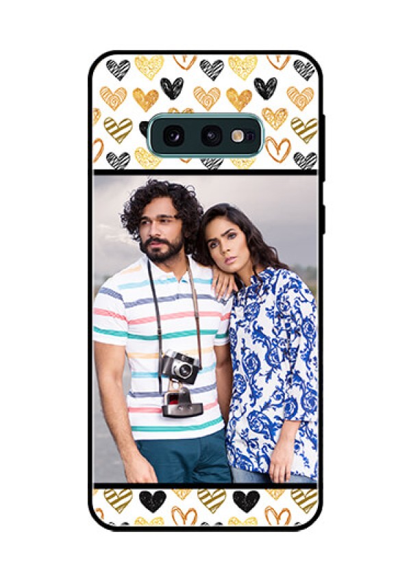 Galaxy S10e Photo Printing on Glass Case  - Love Symbol Design