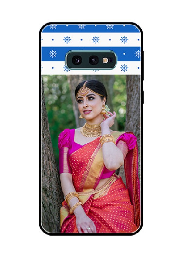 Galaxy S10e Photo Printing on Glass Case  - Snow Pattern Design