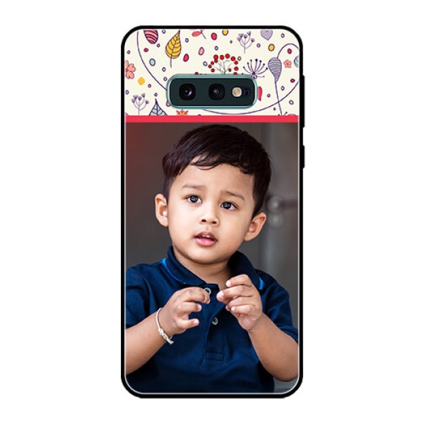 Galaxy S10e Custom Glass Mobile Case  - Premium Floral Design