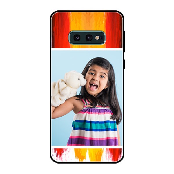 Galaxy S10e Personalized Glass Phone Case  - Multi Color Design