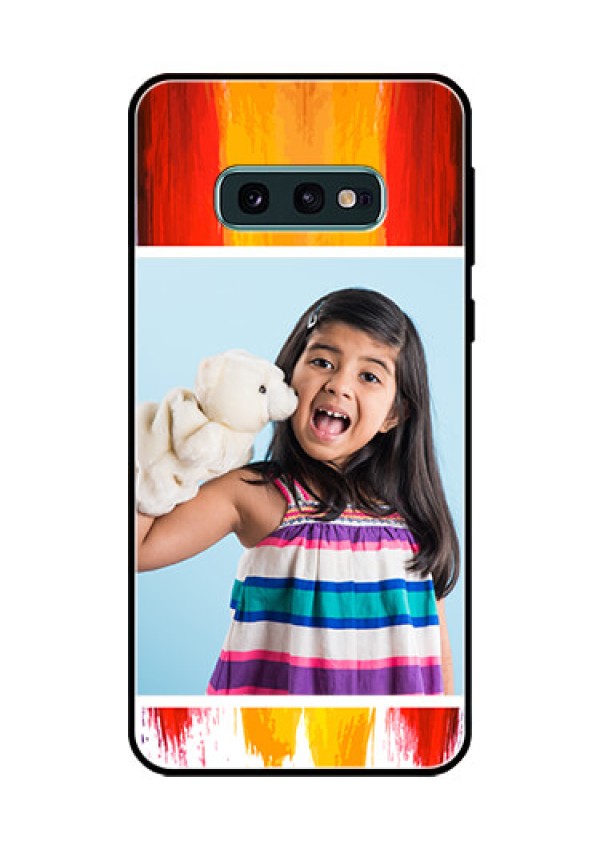Galaxy S10e Personalized Glass Phone Case  - Multi Color Design