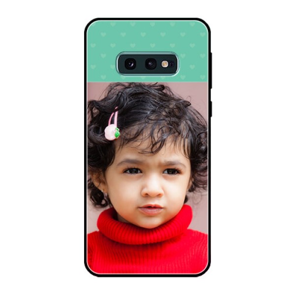 Galaxy S10e Custom Glass Phone Case  - Lovers Picture Design
