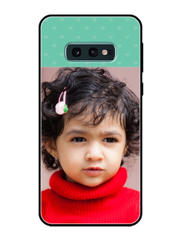 Custom Galaxy S10e Custom Glass Phone Case  - Lovers Picture Design