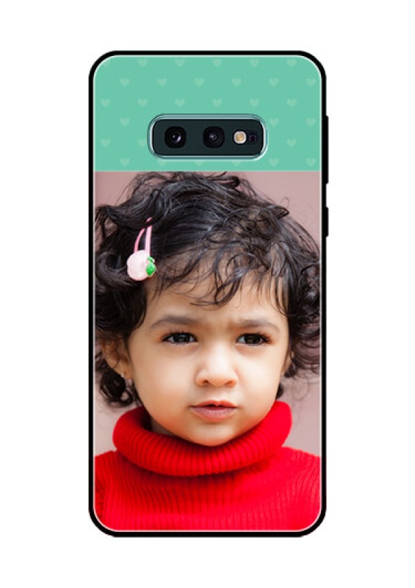Galaxy S10e Custom Glass Phone Case  - Lovers Picture Design