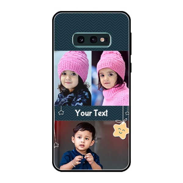 Galaxy S10e Custom Glass Mobile Case - Hanging Stars Design Galaxy S10e Custom Glass Mobile Case - Hanging Stars Design