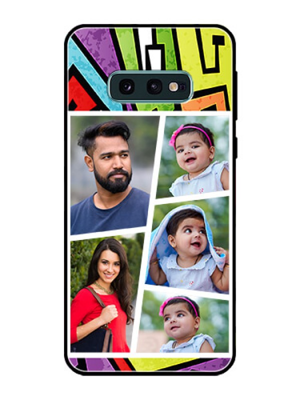 Custom Galaxy S10e Custom Glass Phone Case  - Graffiti pattern Design