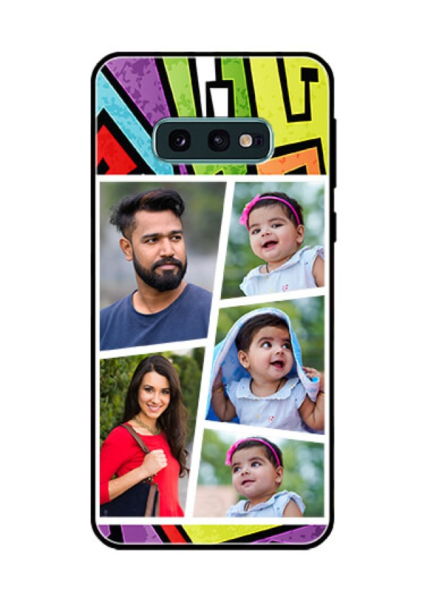 Galaxy S10e Custom Glass Phone Case  - Graffiti pattern Design