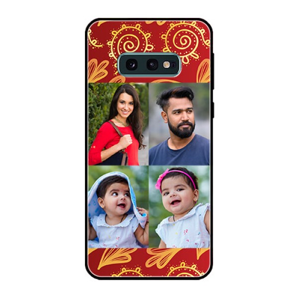 Galaxy S10e Photo Printing on Glass Case - 4 Image Traditional Design Galaxy S10e Photo Printing on Glass Case - 4 Image Traditional Design