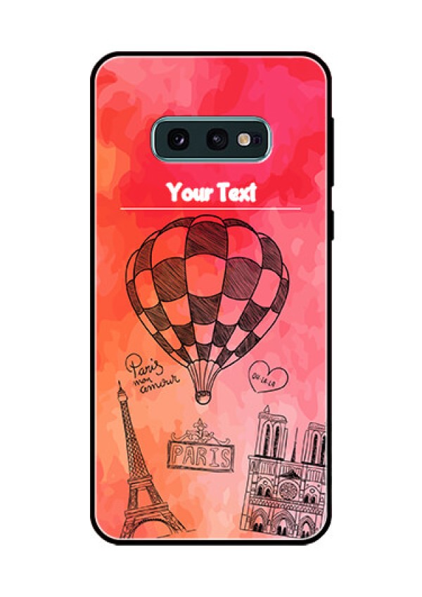 Galaxy S10e Custom Glass Phone Case  - Paris Theme Design