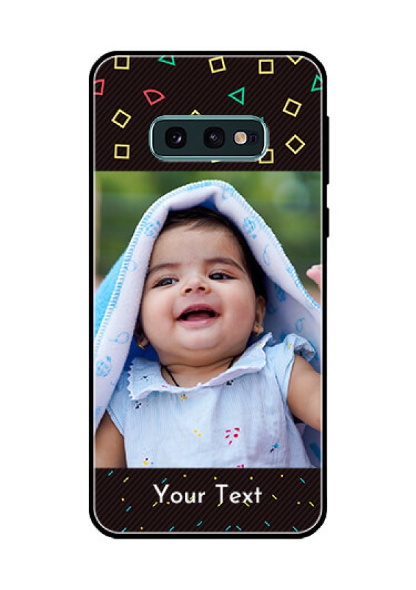 Galaxy S10e Custom Glass Phone Case  - with confetti birthday design