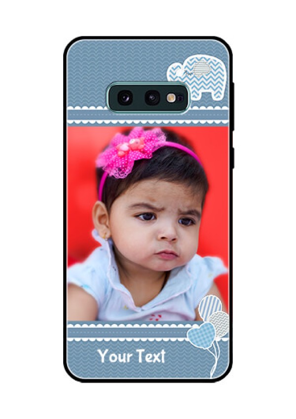 Galaxy S10e Photo Printing on Glass Case  - with Kids Pattern Design