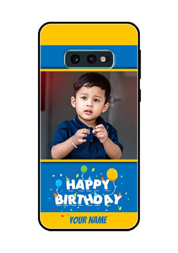Galaxy S10e Custom Glass Mobile Case  - Birthday Wishes Design