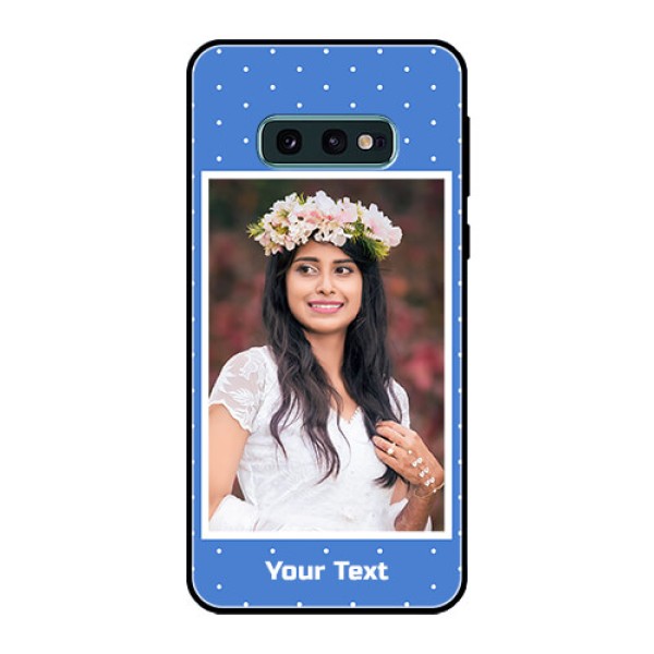 Galaxy S10e Photo Printing on Glass Case  - Polka dots design
