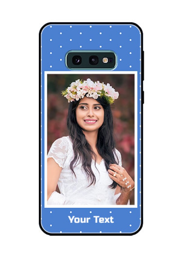 Galaxy S10e Photo Printing on Glass Case  - Polka dots design