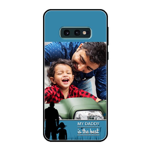 Galaxy S10e Custom Glass Mobile Case - Best dad design Galaxy S10e Custom Glass Mobile Case - Best dad design