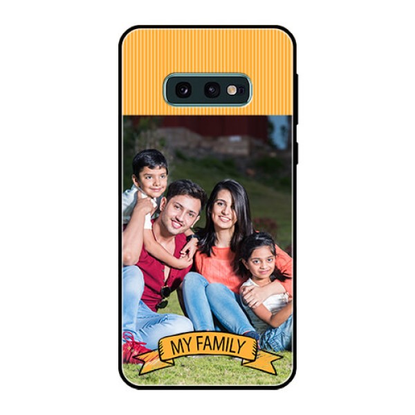 Galaxy S10e Custom Glass Phone Case  - My Family Design