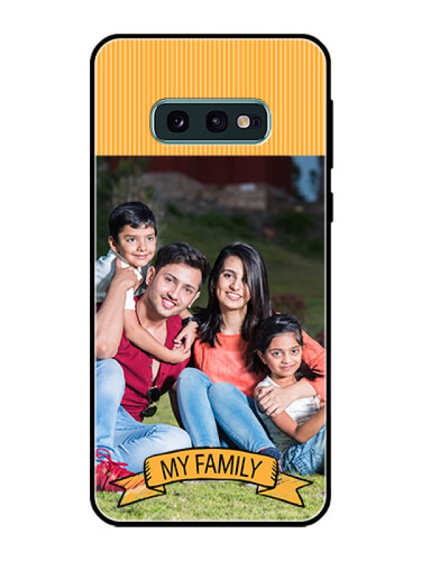 Custom Galaxy S10e Custom Glass Phone Case  - My Family Design