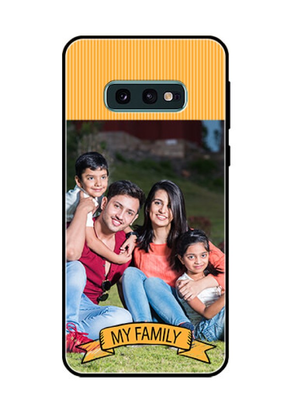 Galaxy S10e Custom Glass Phone Case  - My Family Design