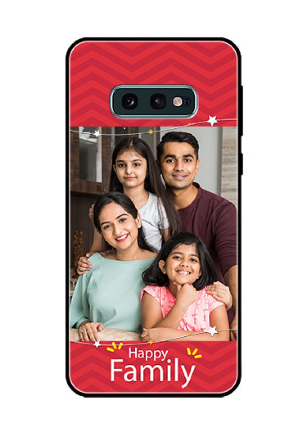 Galaxy S10e Personalized Glass Phone Case  - Happy Family Design