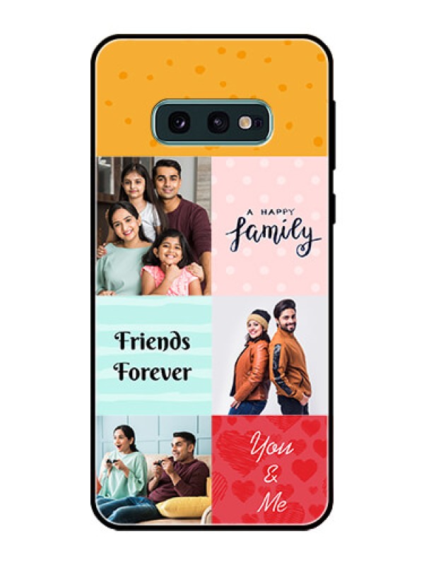 Custom Galaxy S10e Personalized Glass Phone Case  - Images with Quotes Design