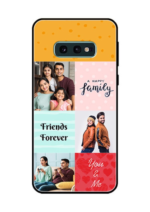 Galaxy S10e Personalized Glass Phone Case  - Images with Quotes Design