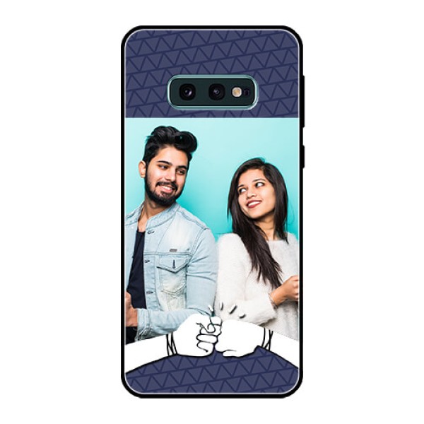 Galaxy S10e Photo Printing on Glass Case  - with Best Friends Design  