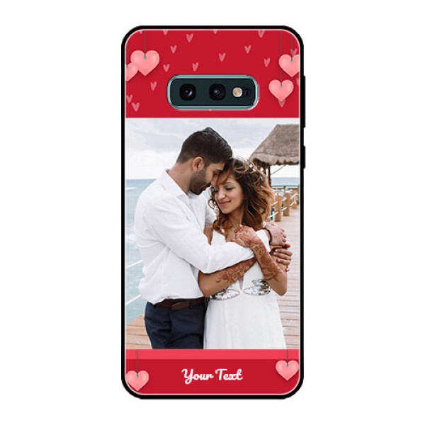 Galaxy S10e Custom Glass Phone Case  - Valentines Day Design